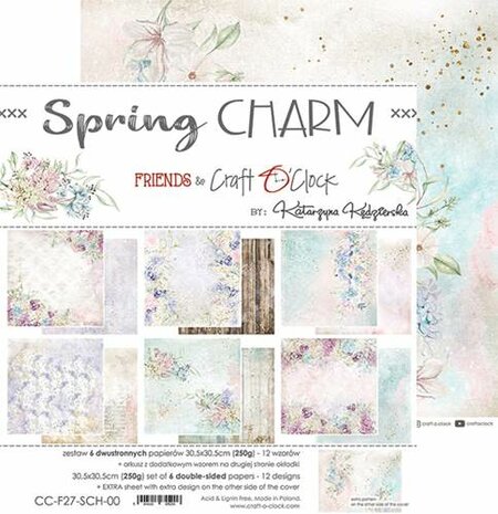 Craft OClock Paper Collection Set Spring Charm 30,5x30,5 cm