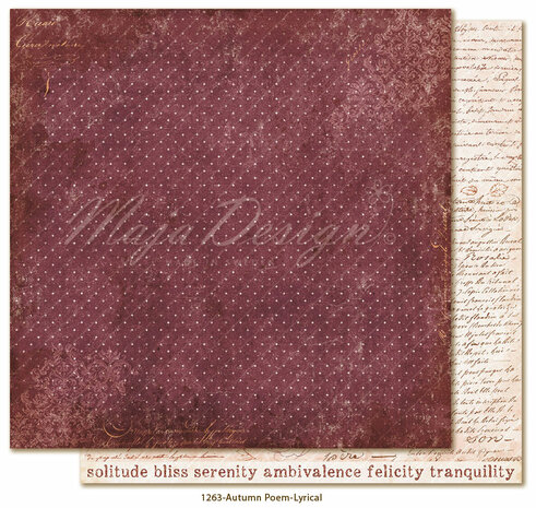 Maja Design Autumn Poem - Collection Pack 30,5 x 30,5 cm