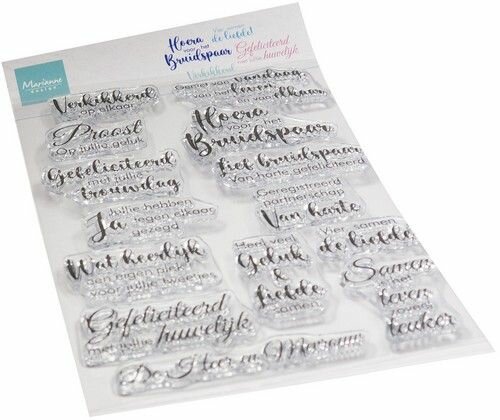 Marianne Design Clear Stamps Vier de Liefde (NL) CS1165 1110x150mm