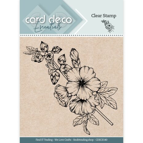 Hollyhock - Clear Stamp - Card Deco Essentials