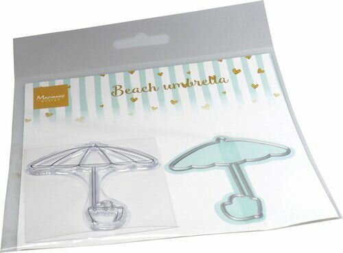 Marianne Design Clear Stamps &amp; dies Strandparasol CS1132 stamp 62x70mm die 64x72mm