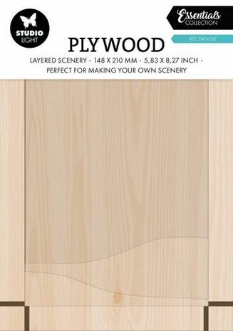 Studio Light Plywood Rectangle Essentials nr.03 SL-ES-PW03 148x210mm