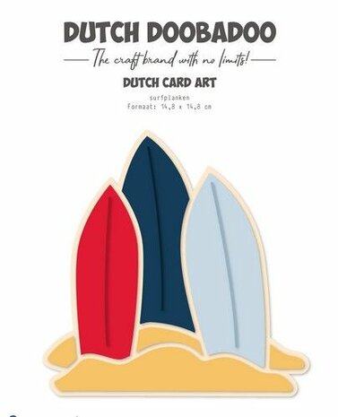 Dutch Doobadoo Card Art Surfplanken A5 470.784.311 14,8x14,8cm