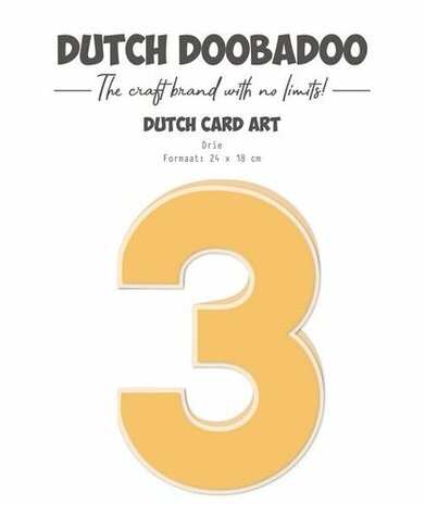 Dutch Doobadoo Card-Art &lsquo;3&lsquo; A4 470.784.313 24x18cm