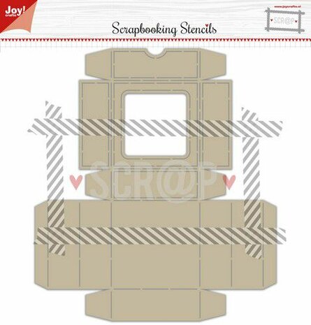 Joy! Crafts Polybesa stencil - Noor - Scrap box met klapdeksel 6005/0003 