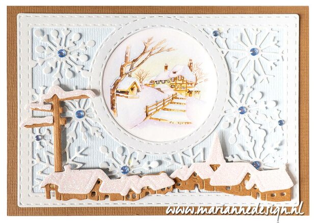 Marianne Design Decoupage Tiny&lsquo;s mini&lsquo;s Winter IT615 12 designs (6 round, 6 square) 