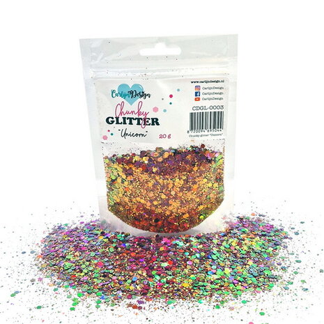 CarlijnDesign Chunky glitter Unicorn