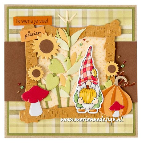 Marianne Design Craftable Mais &amp; zonnebloem CR1633 92x104,5mm