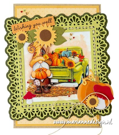 Marianne Design Craftable Mais &amp; zonnebloem CR1633 92x104,5mm