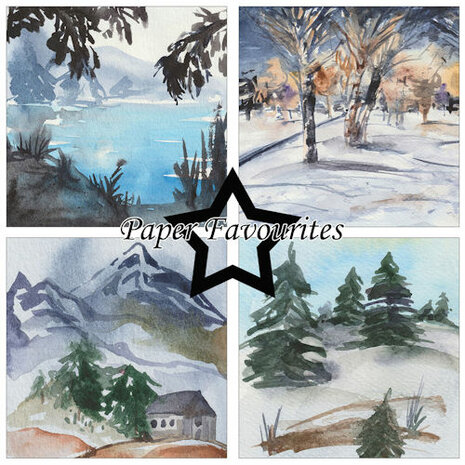 Paper Favourites 15x15 cm Winter Landscape