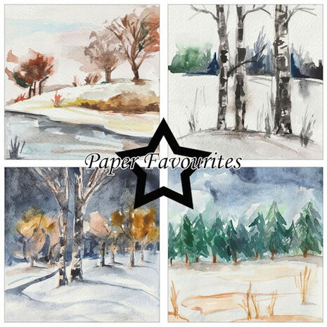 Paper Favourites 15x15 cm Winter Landscape