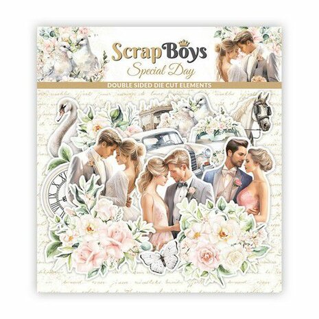 ScrapBoys Special Day Die cut elements SPDA-12 190gr 47pcs