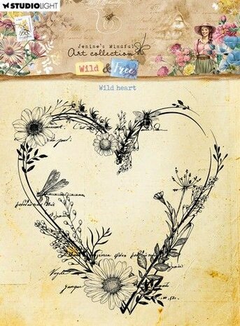 Studio Light Clear Stamp Wild heart Wild &amp; Free nr.670 JMA-WAF-STAMP670 126x126mm