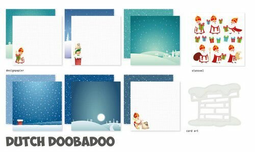 Dutch Doobadoo Crafty Kit Sinterklaas 20x20cm 473.005.034