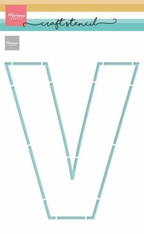 Marianne Design Mask Stencil - letter V (Vaderdag) PS8161 210x149mm