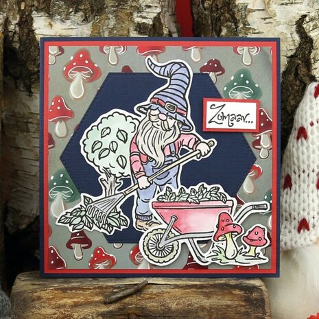 Clear Stamps - Yvonne Creations - Great Gnomes - Gardening Gnome