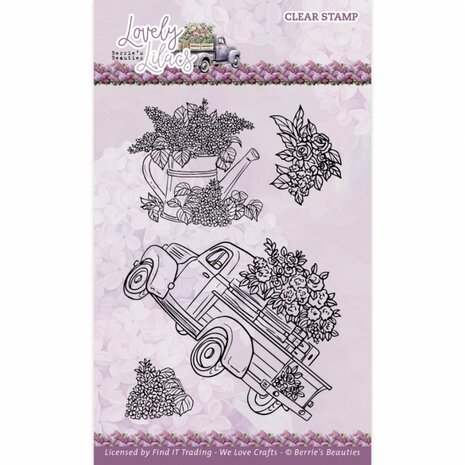 Clear Stamps - Berries Beauties - Lovely Lilacs - Pick-Up Truck