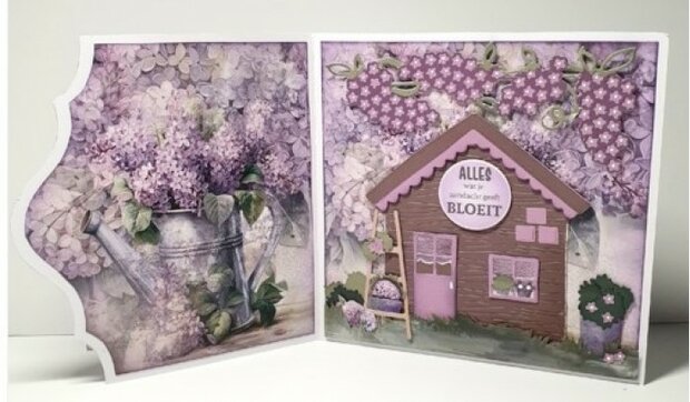 Stencil - Card Deco Essentials - Lovely Lilacs 2