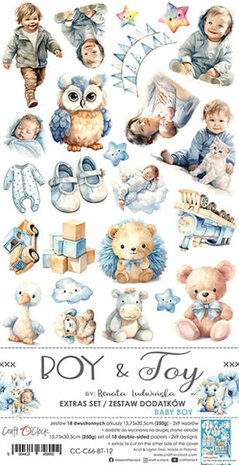 Craft O Clock Extras Set 15x30 cm Baby Boy