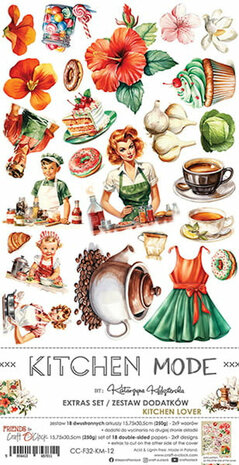 Craft O Clock Extras Set 15x30 cm Kitchen Lover CC-F32-KM-12