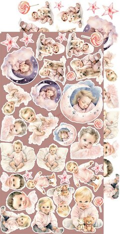 Craft O Clock Extras Set 15x30 cm Baby Girl CC-C65-GC-12