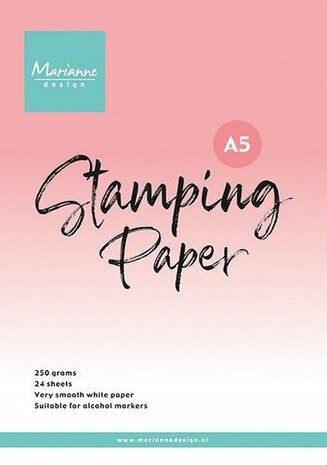 Marianne Design Stamping Paper - wit glad A5 CA3195 15x21 cm