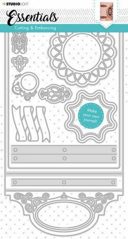 Studio Light Embossing Die Cut Stencil Journal Essentials nr.341 STENCILSL341 