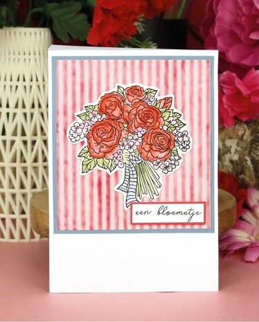 Clear Stamps - Yvonne Creations - Rose Decorations - Suitcase