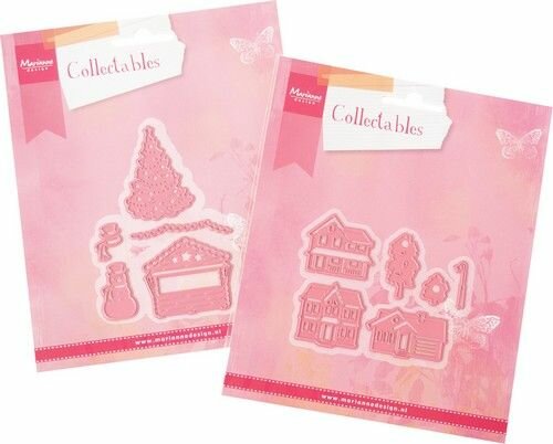 Marianne Design Product Assorti - The little Christmas village PA4193 COL1440 COL1451