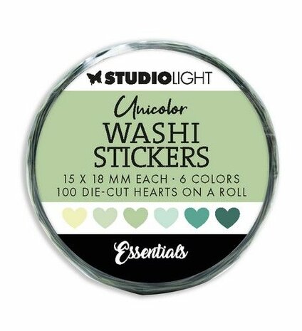 Studio Light Washi Die-cut Stickers Greens Essentials nr.19 SL-ES-WASH19 55x55mm