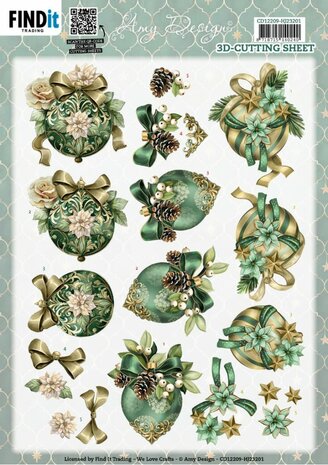 3D Cutting Sheet - Amy Design - Enchanting Baubles - HJ23201