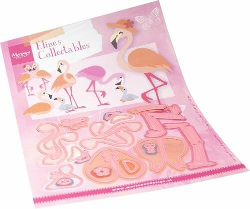 Marianne Design Collectable Eline&lsquo;s Flamingo family COL1549 120x88mm