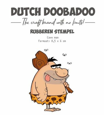 Dutch Doobadoo Rubber stempel Cave man 497.004.015 8,5x6cm