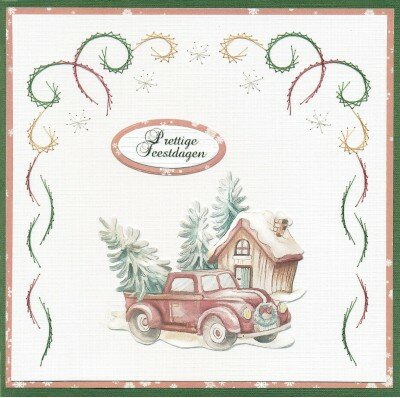 3D Cutting Sheet - Yvonne Creations - World of Christmas - Christmas Cars