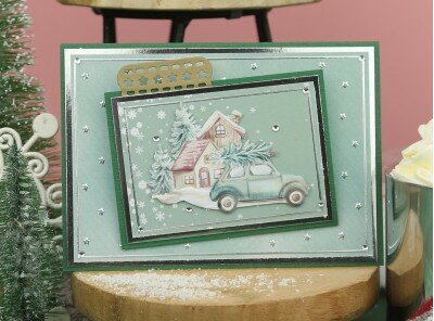 3D Cutting Sheet - Yvonne Creations - World of Christmas - Christmas Cars