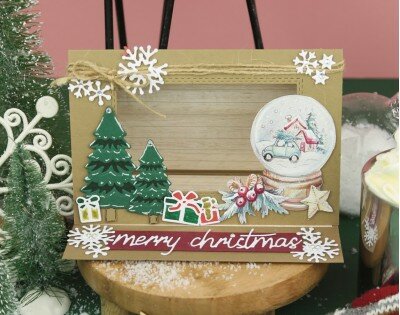 3D Cutting Sheet - Yvonne Creations - World of Christmas - Christmas Globe