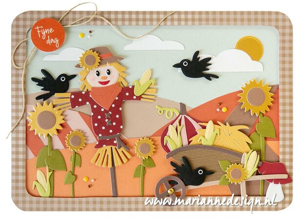 Marianne Design Collectable Vogelverschrikker by Marleen COL1533 11 pcs, 118x104,5mm