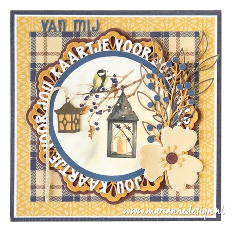 Marianne Design Craftable Kaartje voor jou cirkel by Marleen (NL) CR1635 109x109mm