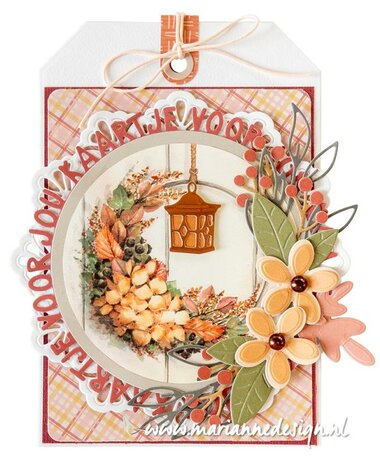 Marianne Design Decoupage Mattie Mooiste - Herfstkransen MB0211 A4, 6 images