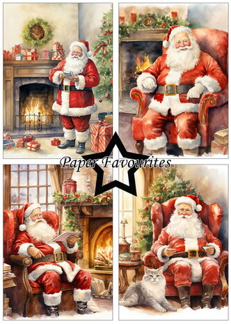 Paper Favourites A5 Santa