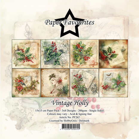 Paper Favourites 15x15 cm Vintage Holly