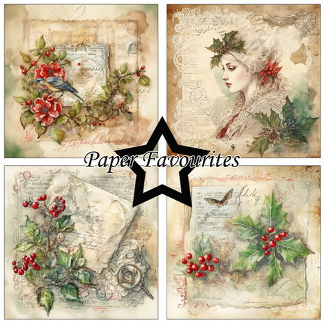 Paper Favourites 15x15 cm Vintage Holly