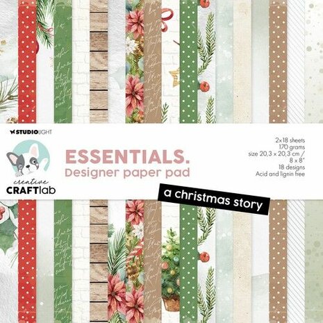 Studio Light Design paper pad A Christm. story Essent. nr.220 CCL-ES-DPP220