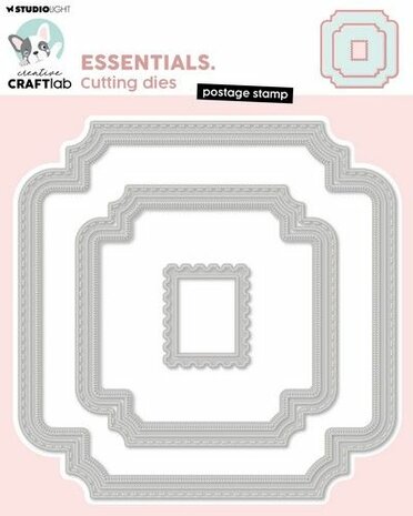 Studio Light Cutting Die Postage stamp Essentials nr.856 CCL-ES-CD856 147x147mm