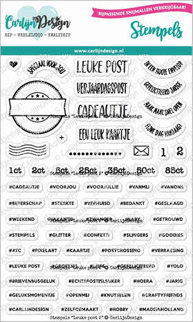 CarlijnDesign Clear stamp Leuke post 2