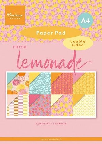 Marianne Design Paperpad Fresh Lemonade PK9190 A4