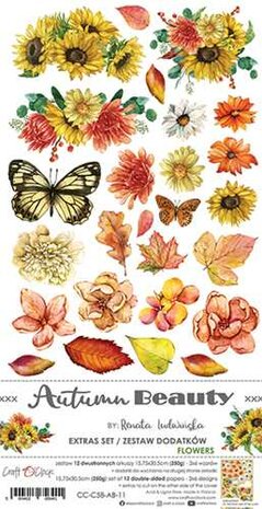 Craft O&#039;Clock Extras to Cut Set &ndash; Flowers &ndash; Autumn Beauty