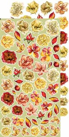 Craft O&#039;Clock Extras to Cut Set &ndash; Flowers &ndash; Autumn Beauty