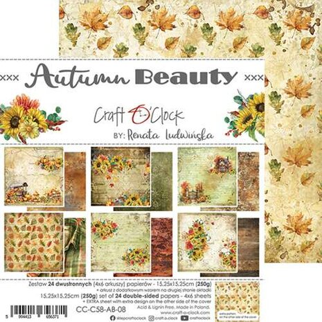 Craft OClock Paper Collection Set 15x15cm Autumn Beauty