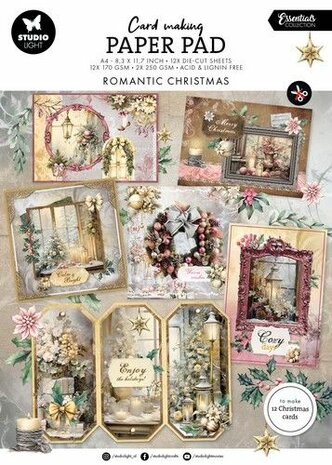 Studio Light Card making pad Romantic Christmas Essentials nr.11 SL-ES-CMP11